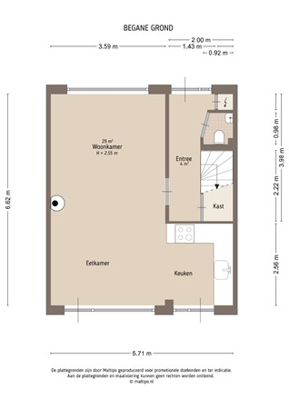 Floorplan - van Arkelstraat 20, 4147 EN Asperen